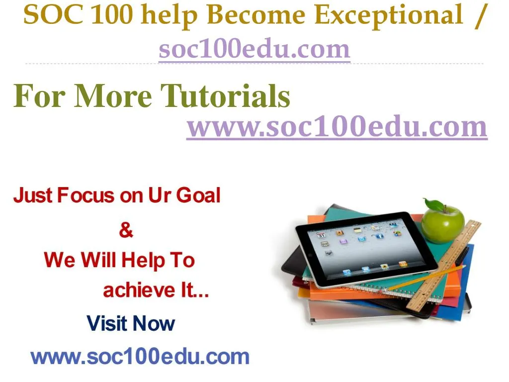 soc 100 help become exceptional soc100edu com
