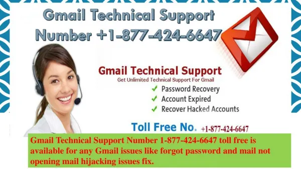 Gmail Technical Support Number 1-877-424-6647