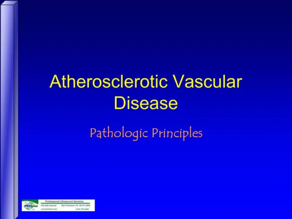 Atherosclerotic Vascular Disease
