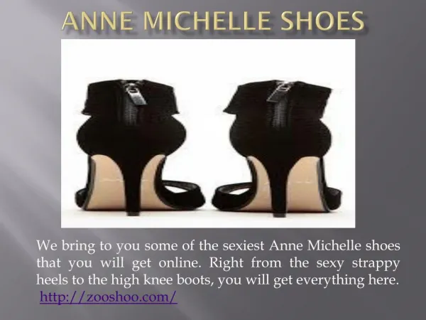Anne Michelle shoes