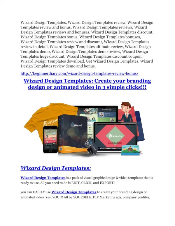 Wizard Design Templates review and (COOL) $32400 bonuses