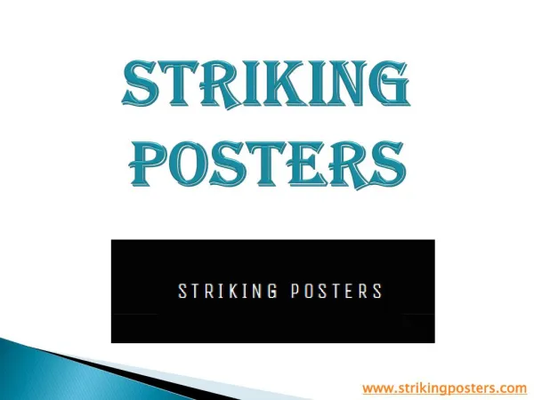 Poster War is over - Strikingposters.com