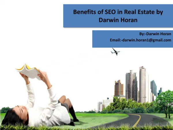 Benefits of SEO in Real Estate by Darwin Horan
