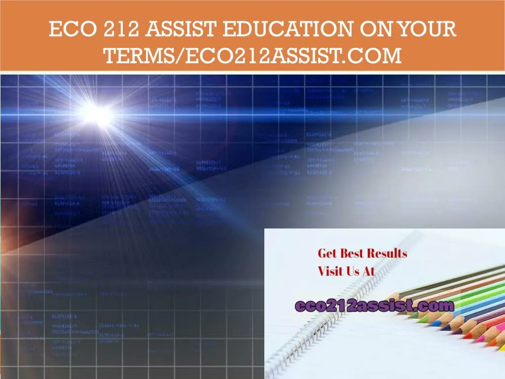 eco 212 assist education on your terms eco212assist com