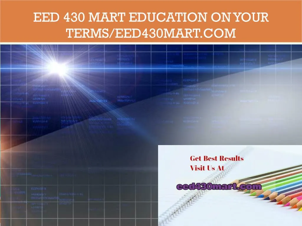 eed 430 mart education on your terms eed430mart com