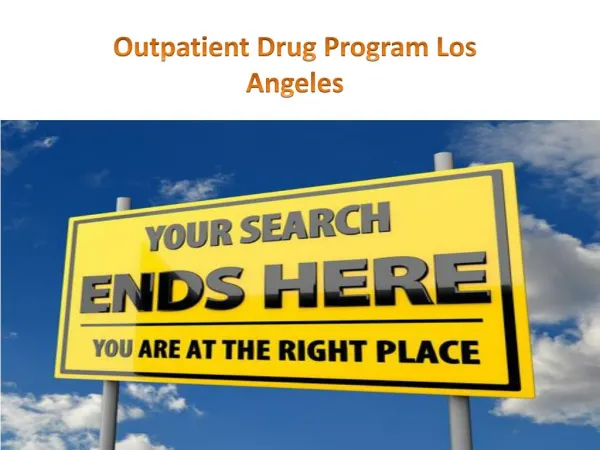 Outpatient Drug Program Los Angeles