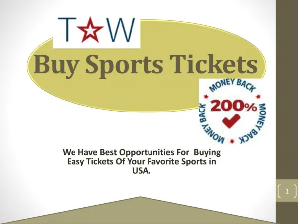 Best List For Buy Sports Tickets