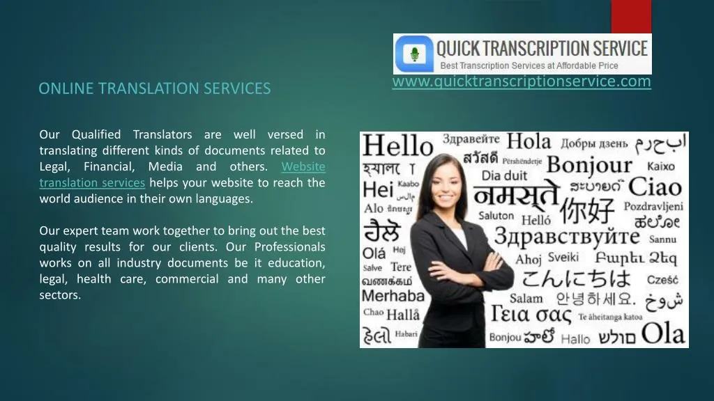 online translation services