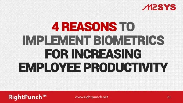 4 Reasons to Implement Biometrics for Increasing Employee Productivity