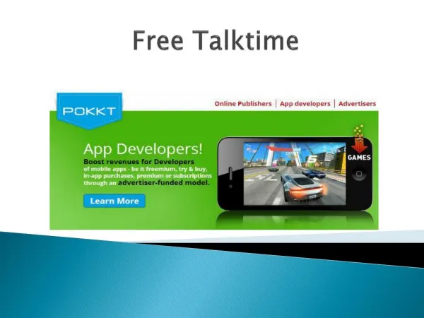 Get free talk time for your smart phone