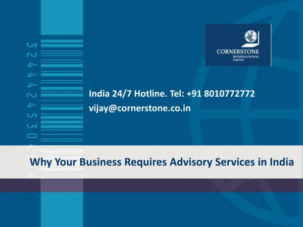 Why Your Business Requires Advisory Services in India?