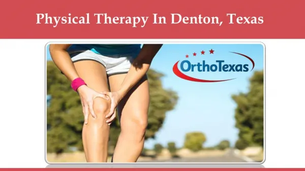 Physical Therapy In Denton, Texas