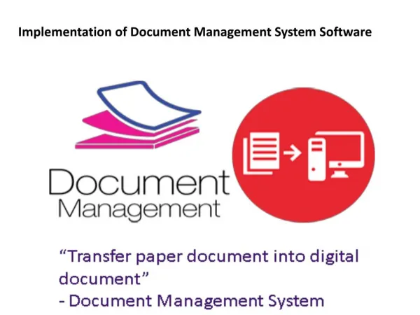 Implementation of document management system software