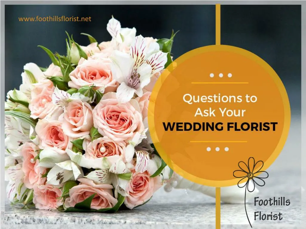 questions to ask your wedding florist