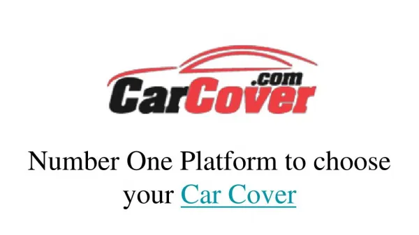 best platform to choose your car cover
