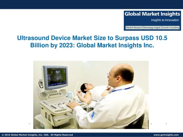 Ultrasound Device Market size to surpass USD 10.5 billion by 2023
