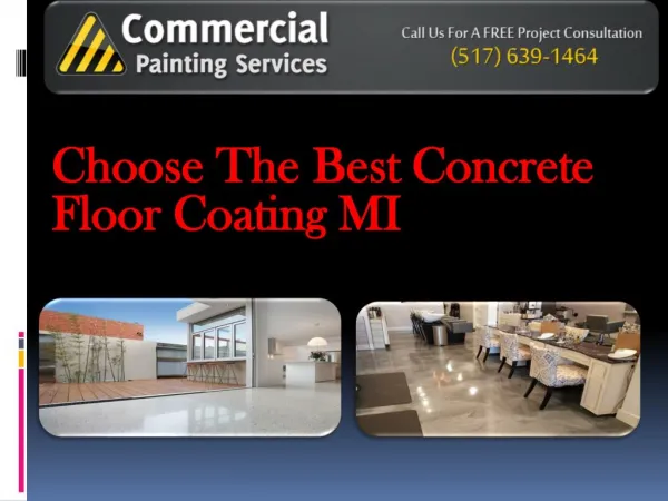 Best Concrete Floor Coating MI