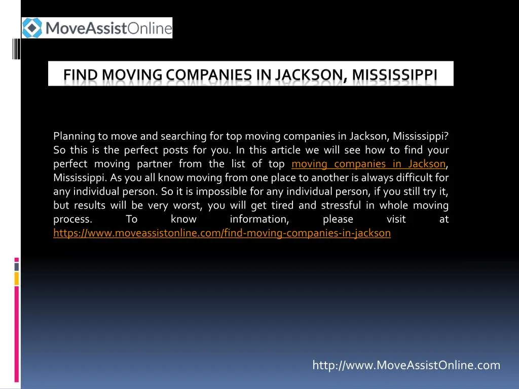 find moving companies in jackson mississippi