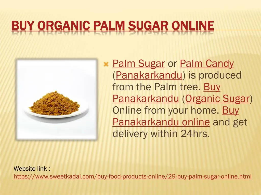 buy organic palm sugar online
