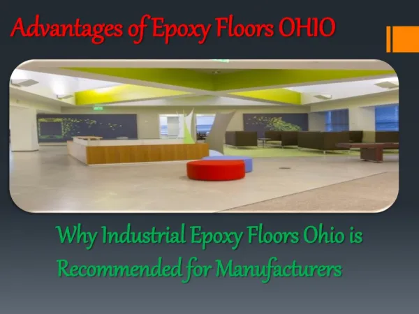 Advantages of Commercial epoxy floors OHIO