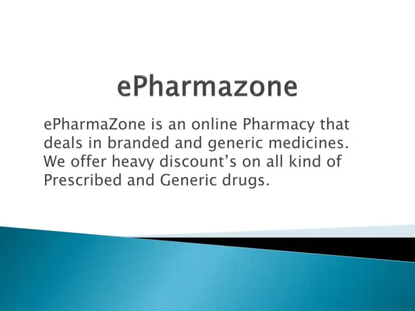 ePharmaZone : Online Pharmacy