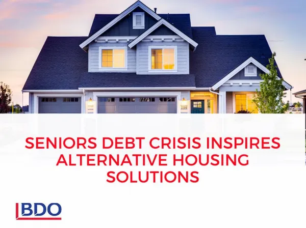 Senior Debt Crisis Inspires Alternative Housing Solutions