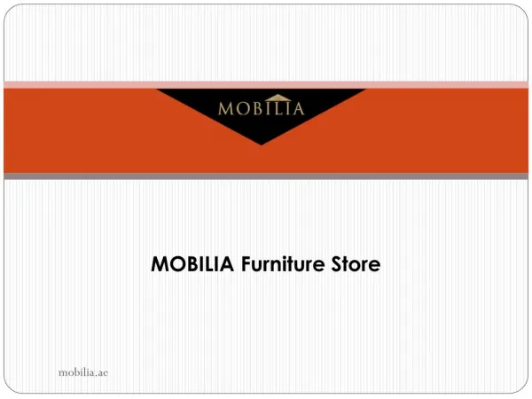 Mobilia Furniture - Coffee Tables Dubai