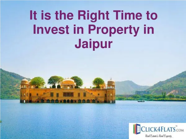 Time to Invest in Luxury Flats in Jaipur