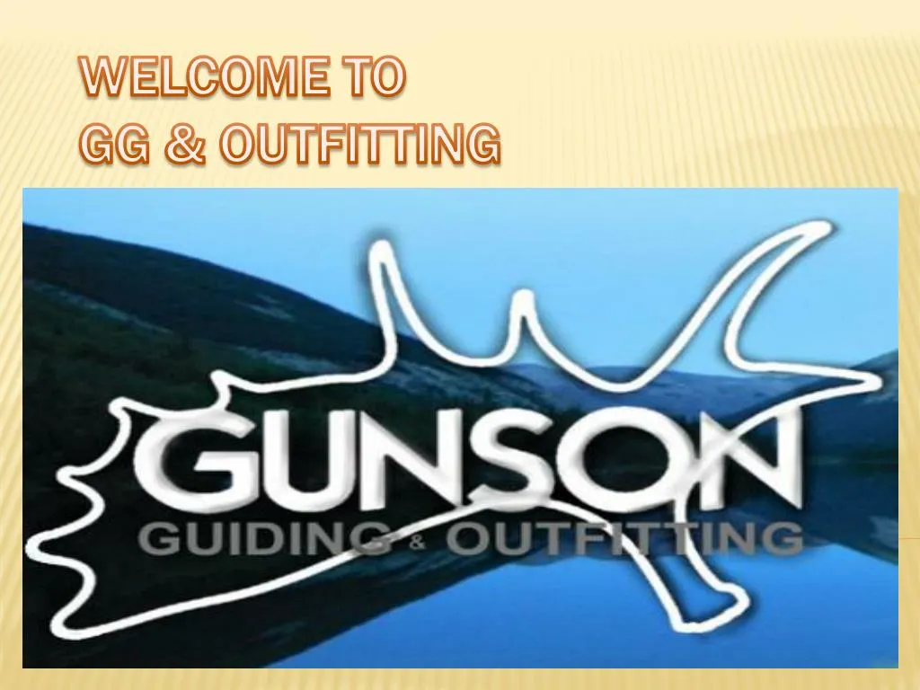 welcome to gg outfitting