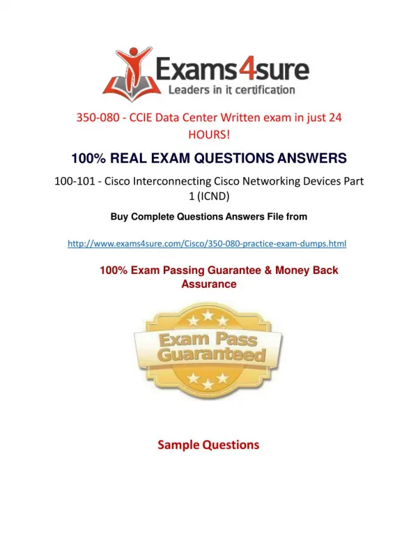 350-080 Exam Questions