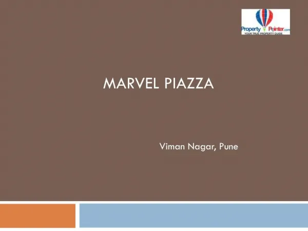Marvel Piazza Viman Nagar Pune by Marvel Realtors - 8888292222