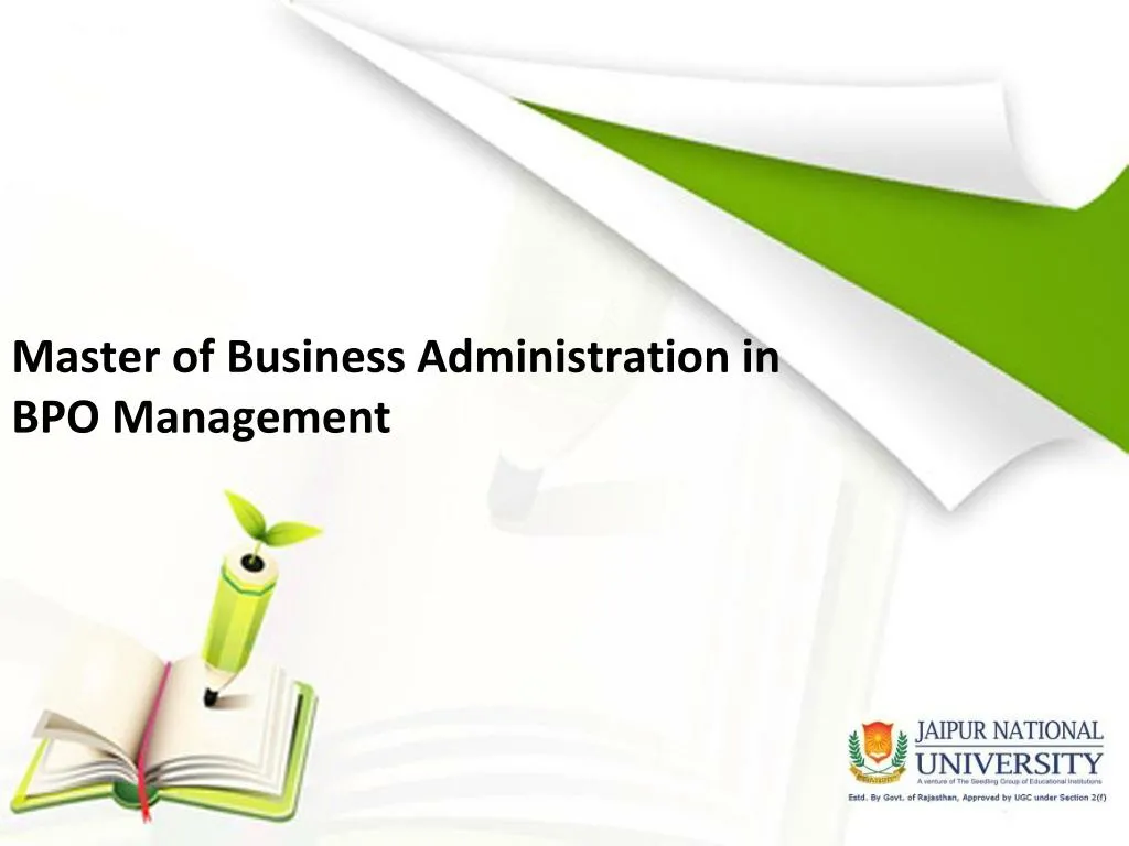 master of business administration in bpo management