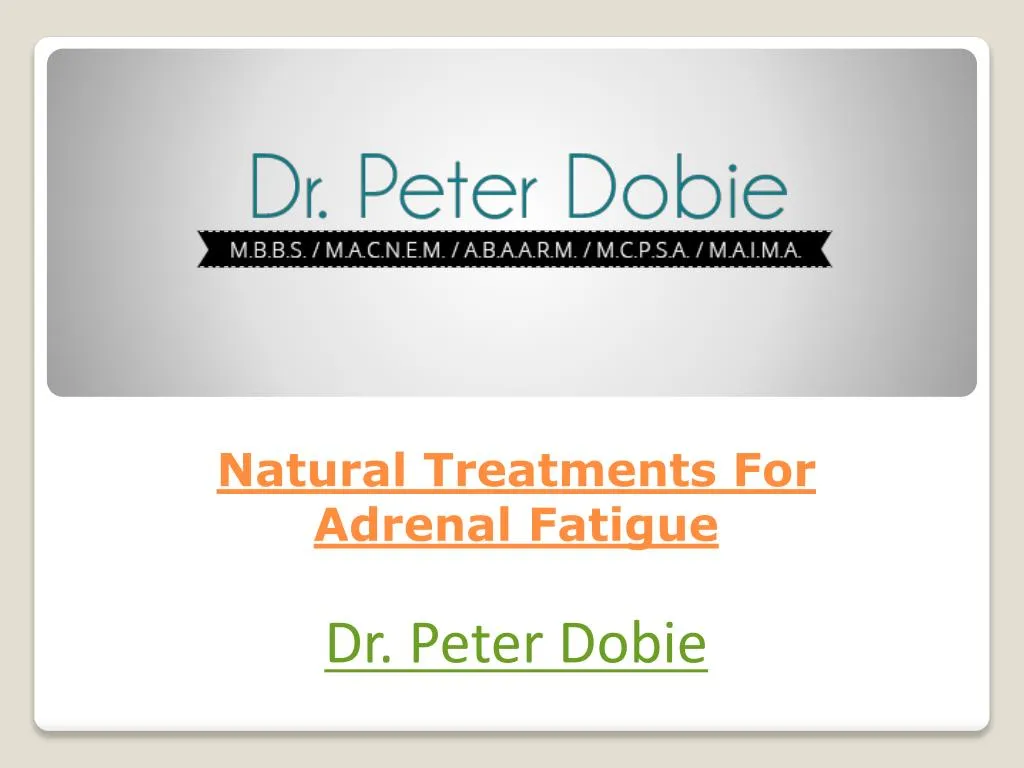 natural treatments for adrenal fatigue