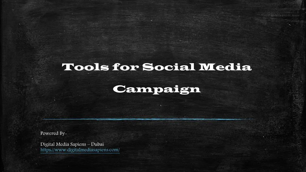 tools for social media campaign