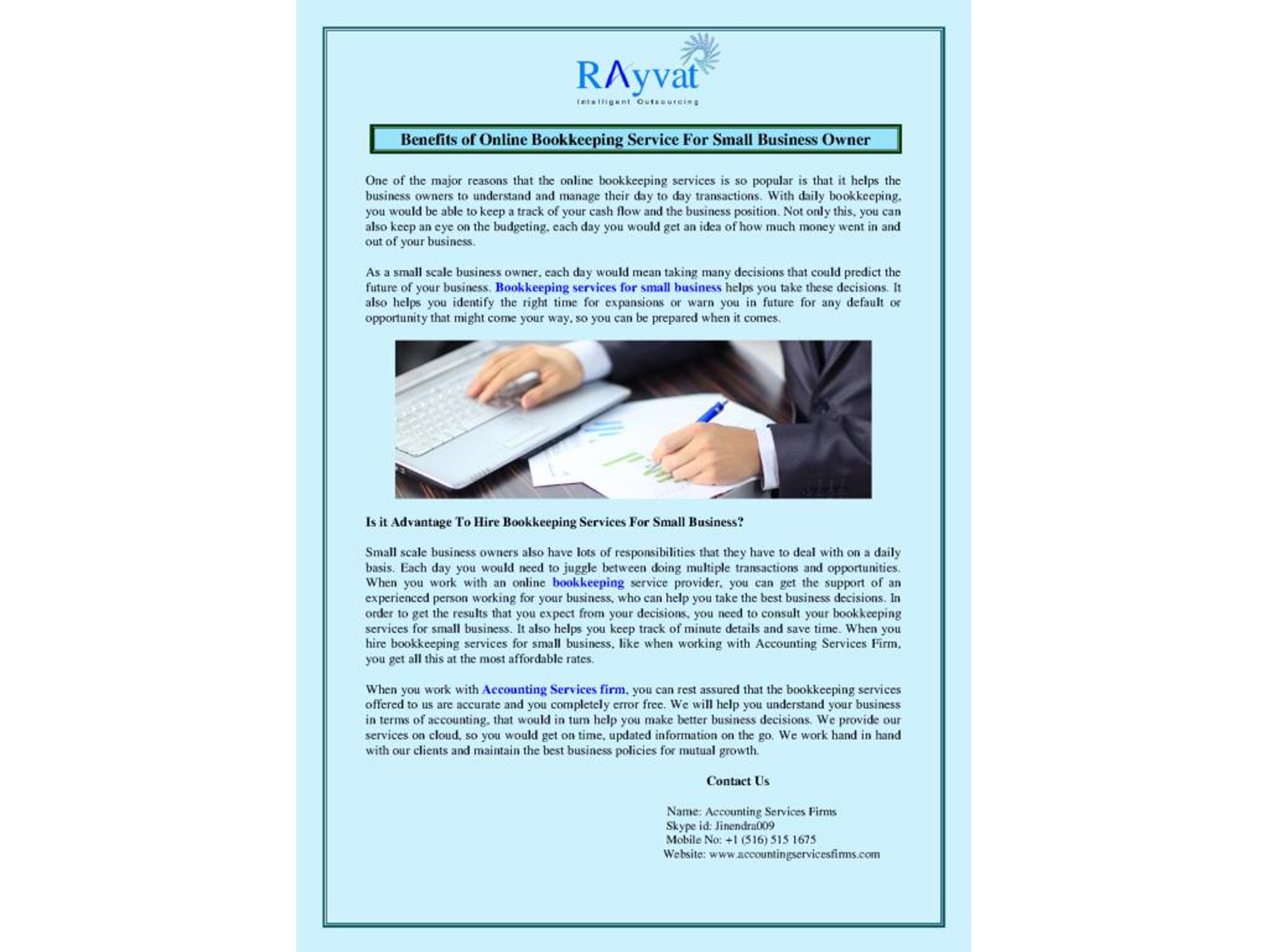 PPT - Benefits of Online Bookkeeping Service For Small Business Owner ...