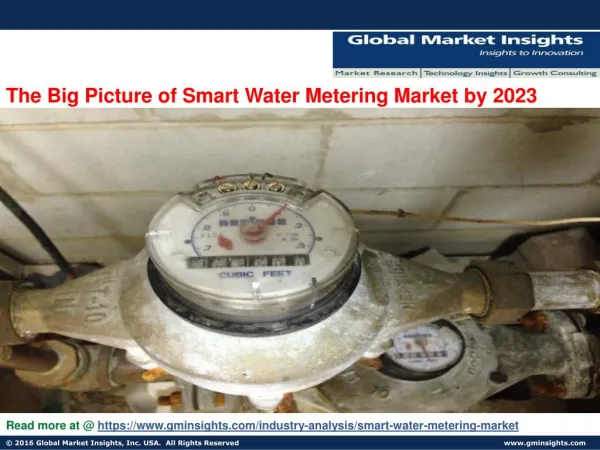 Analysts Forecast Continued Growth in Smart Water Metering Market
