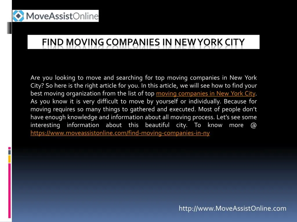 find moving companies in new york city