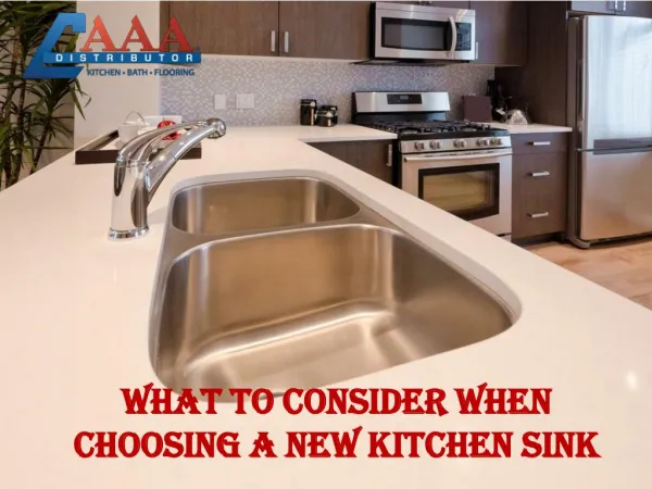 What to consider when Choosing a new kitchen Sink