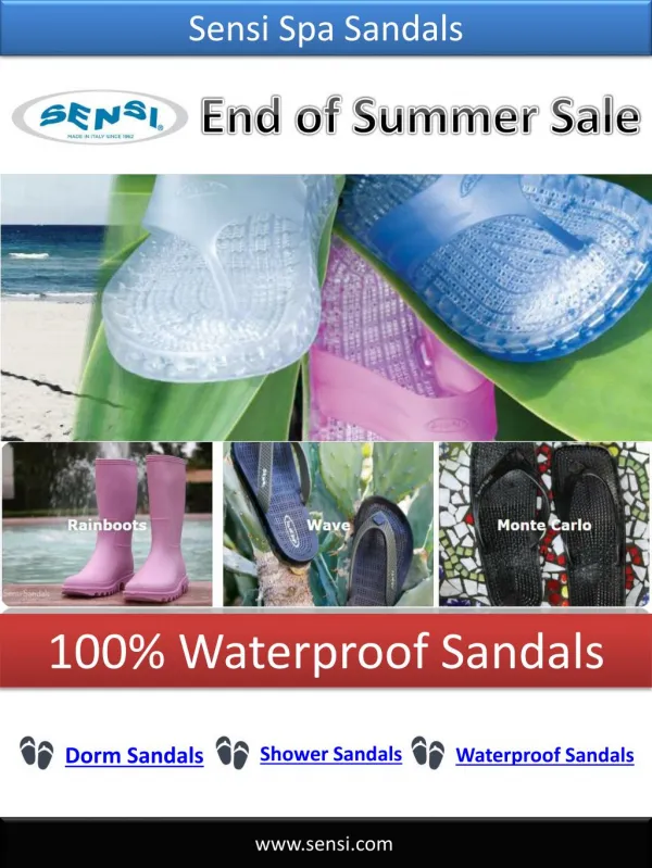 End of Summer Sale - Sensi Sandals