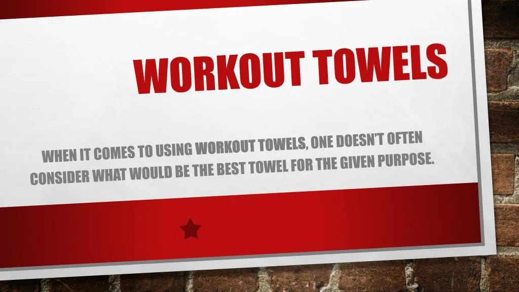 workout towels