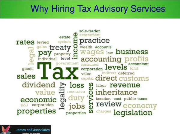 Why Hiring Tax Advisory Services