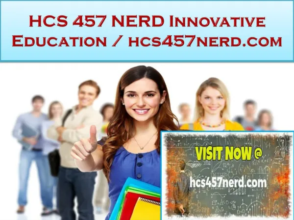 HCS 457 NERD Innovative Education / hcs457nerd.com