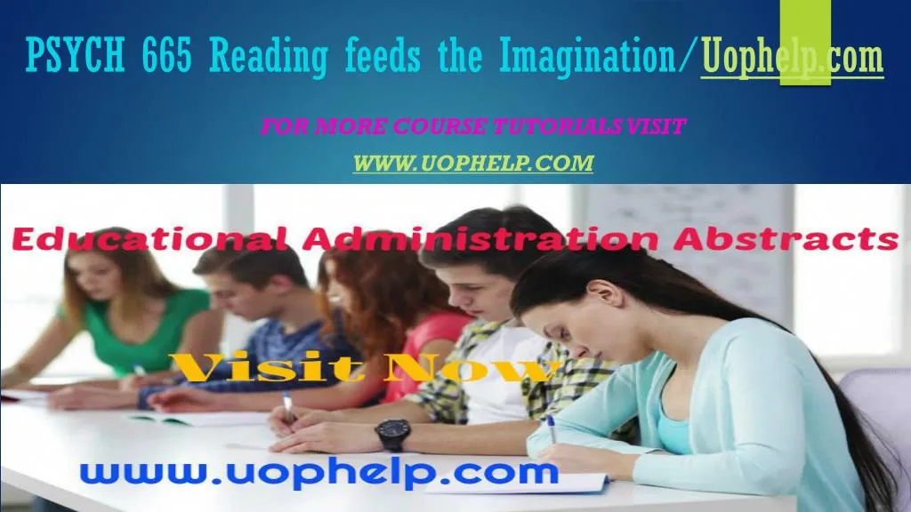 psych 665 reading feeds the imagination uophelp com