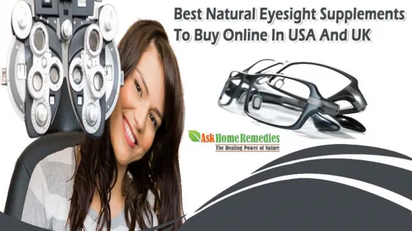 Best Natural Eyesight Supplements To Buy Online In USA And UK