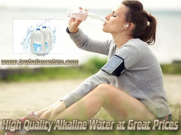High Quality Alkaline Water at Great Prices