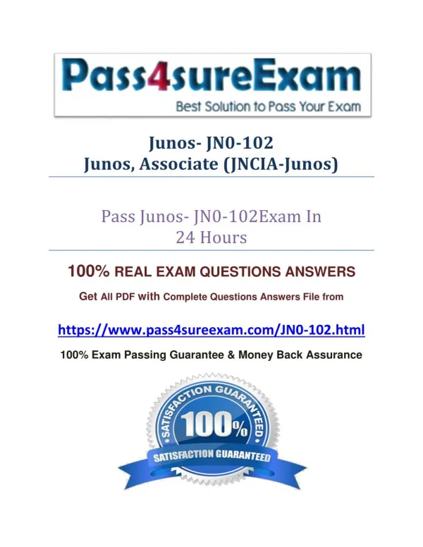 Pass4sure JN0-102 Real Exam