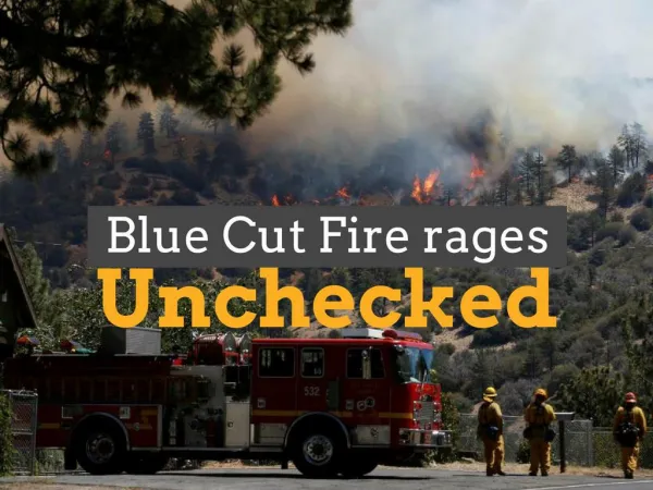 Blue Cut Fire rages unchecked