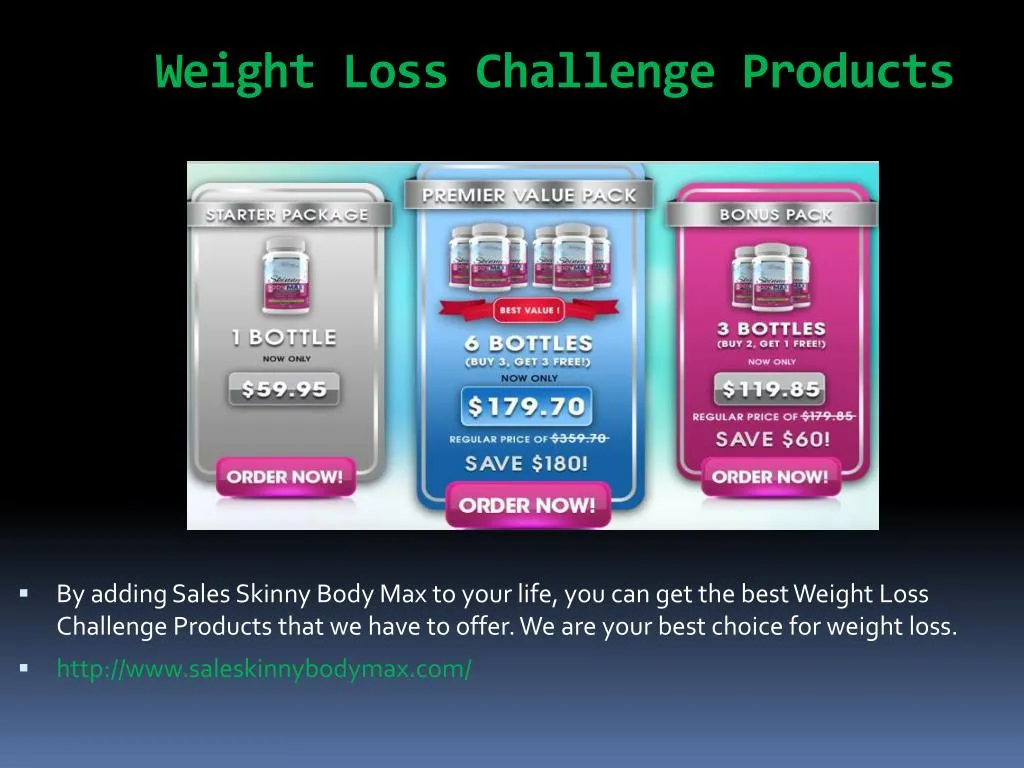 weight loss challenge products