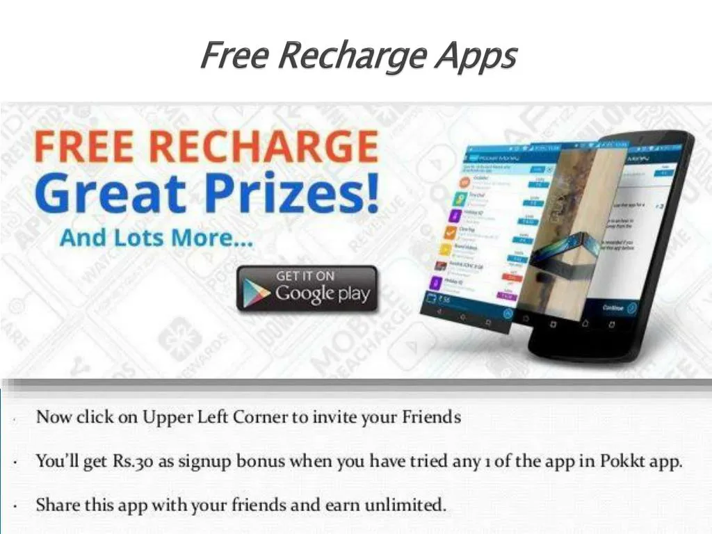 free recharge apps