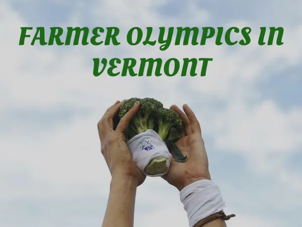 Farmer Olympics in Vermont